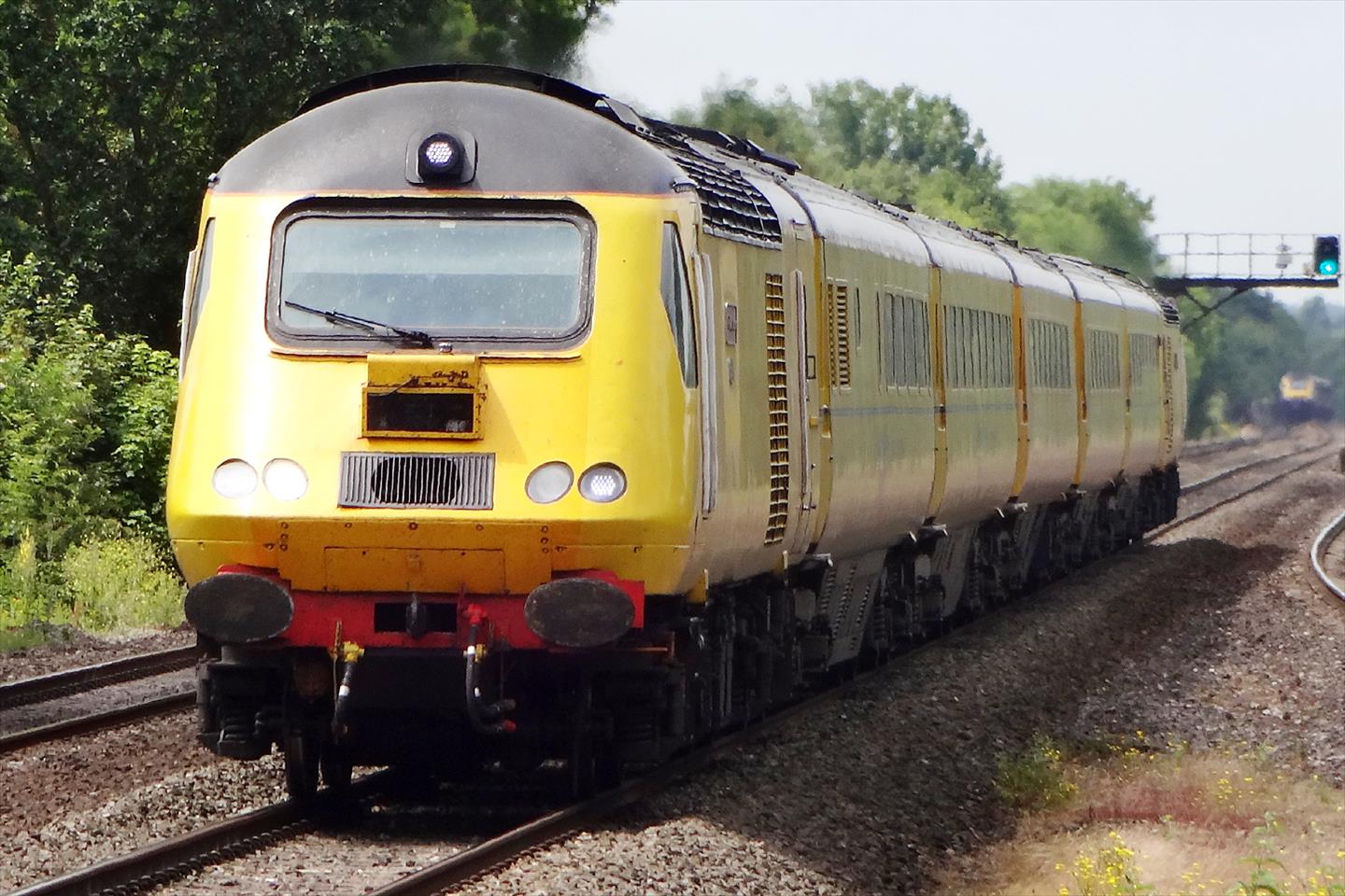 43014 heads an NMT run from Plymouth to Paddington through Taplow on 20th June 2014 Photo: Jim Tucker